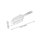 12pcs Plastic Serving Scoops for Removing Ice with Ergonomic Handle Transparent Kitchen Tool V1192-AZ-W-34305