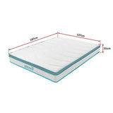 Double 20cm Hybrid Mattress Memory Foam and Innerspring Support V63-821891