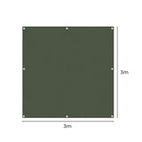 Polyester Canvas Tarp Tarpaulin Sun 3x3 Meter UM2009-3X3M-GN