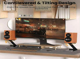 Desktop Speaker Stands Pair, Speaker Riser for Most Small & Medium Bookshelf,for Computer V1369-AZ3-W-11406