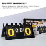 Black PVC flip scoreboard, suitable for basketball, football, and tennis sports V1366-AZ2-W-13459