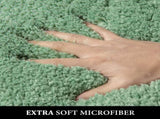 Bathroom Rug Set 3 Piece with U Shaped Toilet Rug for Bathroom Sage Green 20x30 16x24 U 20x24, Daily V1189-LC-LY-00133