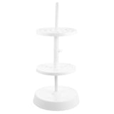 White Plastic Laboratory Pipette Rack Round Stand for Micropipette Storage and Organization, and V1192-AZ-W-22307