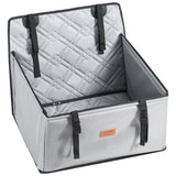 VEVOR Dog Booster Car Seat Pet Car Seat for S M L Dogs up to 18.1 kg Gray V952-CWZGQCZYHSKJX1D6KV0