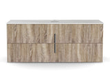 Cefito Vanity Unit 900mm Bathroom Cabinet Storage Wall Hung Timber Front Pine BV-CA-TIR2-900-WD-ABC