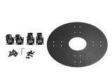 Rolling Stand with Lockable Wheels Quiet Carbon Steel Water Resistant Weather Resistant Round V1294-YM0901-3111240270311