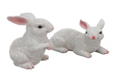 1 Pair Bunny Rabbit Ornaments Decorations Resin Art Craft Animal Model Sculpture Statue Figurine for V1294-YM0512-3111220285911
