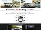 Night Vision 3 Channel Car Dash Cam Triple Record Front Cabin Rear with 32G Card Great Christmas V1221-XM-LB5585-ZS197