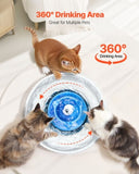 Ceramic Cat Water Fountain, 2.1 L Cupcake Pet Fountain, Porcelain Cat Water Dispenser with V952-CWYSJLSTC21LWQMB6001V3