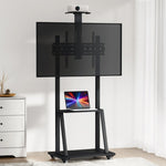 Artiss Mobile TV Stand for 32"-75" TVs TV-MOUN-C-C75-BK