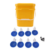 Automatic Chicken Waterer Cup with 12L Handheld Barrel Poultry Drinking Equipemnt for Goose Duck V1294-YM0706-3111230182713