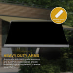 4.0m x 3.0m Retractable Folding Arm Awning Heavy Duty Full Cassette Motorised V63-842601