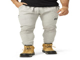 Caterpillar Track Pants Trackies Work Casual Gym Slim Fit w Hem Joggers - Grey - XS V563-1850026-GREY-XS