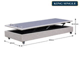 Therapedic Modulift Hospital Grade King Single Electric Adjustable Bed Base with Massage & Wire ADJ-BED-460-KS