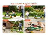 Pull-Along Wagon for Kids, 101 cm Toddler Wagons, Supports up to 80kg, All-Terrain Wagons with V952-JSKETTLC19YCV0R4A001V0