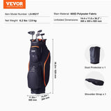 Golf Cart Bag with 14 Way Organizer Divider Top, 36 13 Pockets Premium Cart Bag, Durable 600D V952-LSSTBLSSTB36441FQV0