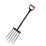 VEVOR 5 Tines Garden Fork Metal Handle 41 in Spading Pitchfork Y Grip Heavy Duty V952-HYCWJCGC5C1JS1RA7001V0