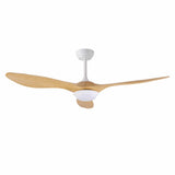 Devanti 52'' Ceiling Fan DC Motor w/Light w/Remote - Wood CF-B-52-310B-LW