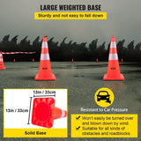 Safety, 10PCS 28" Traffic, PVC Orange Construction, 2 Reflective Collars Traffic V952-AQZYCQHSB2810FZ5BV0