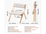 Wooden Folding Chairs with Cushion, Set of 2, Portable Foldable Cushion Chair with Wooden Frame, V952-MZHZZZDYXDFBPPPME001V0