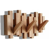 Modern Wall Mounted Coat Rack, Solid Wood Corner Hanger for Bedroom Wall Mounted Household Coat Rack V1237-ZY-715-304