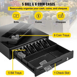 Cash Register Drawer, 16" 12 V, for POS System with 5 Bill 6 Coin Cash Tray, Removable Coin V952-QDXXJCTYCWC16LIA2V0