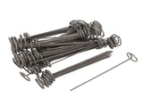 100PCS Landscape Fabric Pins 15CM Steel Circle Top Landscape Ground Stakes for Weed Barrier Plant V1294-YM0901-3111240264411