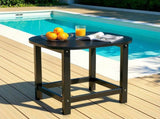 Gardeon Outdoor Coffee Side Table HDPE Desk Patio Furniture Camping Garden Black FF-BEACH-DESK-HE-BK