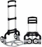 Folding Hand Truck, 1 Pack Portable Dolly Cart with Telescoping Handle, Lightweight Aluminum Alloy V1338-WAK0073