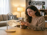 Levitating Moon Lamp with 15W Wireless Charger 3D Printed Realistic Lunar Texture, 3 Color Modes, V1341-ZY-45FE4GRA-BLACK