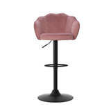 Artiss 4x Bar Stools Gas Lift Velvet Pink BA-K-9968-PKX4