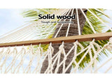 Gardeon Hammock Bed Outdoor Chair Camping Hanging Hammocks Mesh 2 Person HM-BED-BAR-MES-D-CR