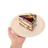 50Pcs Paper Dessert Plates Light Yellow for Gathering Convenient and Sturdy V1369-AZ3-W-14209