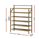 Artiss Shoe Rack 6-tier 18 Pairs Foldable FUR-S-SHOE-FOLD01-NT