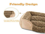 Dog Bed for Small Medium Dogs, Cat Bed for Indoor Cats. Washable Orthopedic Dog Bed. Removable V1107-136-87440-DKG3