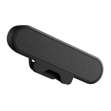 USB Wired Computer Speaker, HD Stereo Sound with Volume Control, Clamp-on Design, Black V1263-JX-7359
