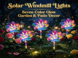 Magical Holographic Rainbow Solar Pinwheel, Waterproof Windmill Landscape Light with LED V1366-AZ2-W-11633