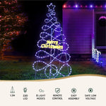 1.7M Christmas Tree 230 LED RGB Motif Lights Jingle Jollys XMAS-MOT-TREE-8FT-MC