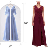 Garment Bags Dress Bag for Storage Dust-Proof Protector Cover Bag with Zipper for Long Dresses, V1366-AZ2-W-07608