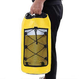 Roll-Top Backpack Dry Bag with Handle for Fishing Boating and Camping Yellow - L V1308-DSZKI-273-3