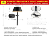 Wireless Wall Lamps 2-pack, LED Lamps with Rechargeable Battery, Stepless Dimmable with Remote V1188-ZXY-117-0082