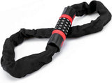 Bike Chain Lock, 5 Digit Combination High Security Bicycle Lock Resettable Heavy Duty Cycling Chain V1308-DSZKI-1197-4