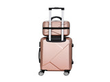 Wanderlite 2Set 20 Inch Luggage Case with 12 Inch Handheld Luggage Box Hard Shell Travel Suitcase LUG-ABS-CB-12-20-RG