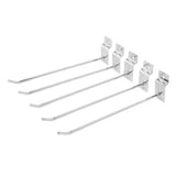 50Pcs Supermarket Shelf Hook Iron Strong Wear Resistant Flat Tip Peg Board Hook Slatwall Hanger V1294-YM0521-3114230037411
