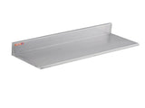 8.6" x 24" Stainless Steel Shelf, Wall Mounted Floating Shelving with Backsplash, 44 lbs Load V952-BGSCTTLL86242HBE0V0
