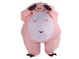 Inflatable Costume Pink Pig Blow Up Halloween Cosplay Dress Jumpsuit Costume For Adults V1294-YM0703-3115230048011