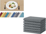 Homaxy Cloths Placemats for Dining Table Set of 6, Heat Resistant Washable Cotton V1258-DP02-F-150