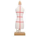 Doll Dress Form 12.2 Inch Canvas Clothes Sewing Mannequin Table Top Display Clothing Stand with V1294-YM0901-3117240185712