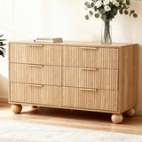 Artiss 6 Chest of Drawers Dresser Tallboy Pine FUR-Z-CDR-04-6D-WD-AB