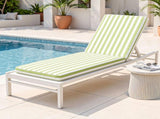 Gardeon Outdoor Chaise Lounge Cushion Lounge Chair Pad Sunbed Mattress Green OLC-LOUNGE-STP-GN
